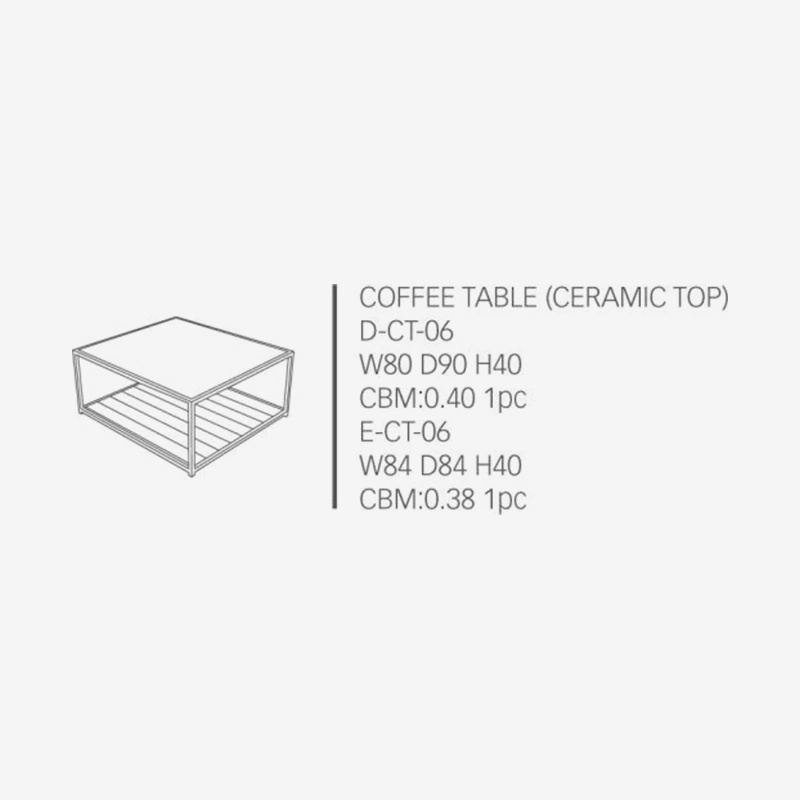 COFFEE TABLE (Ceramic Top)